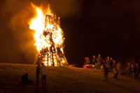 Bonfires on the Levee