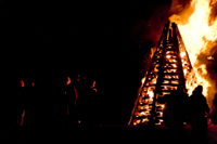 Bonfires on the Levee